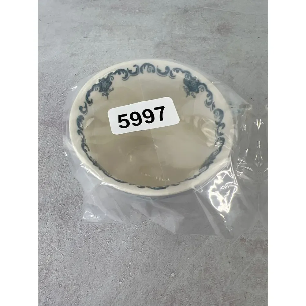 Antique Masons Ironstone of England Royal Blue Fruit Basket Tea Cups‎